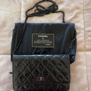 Authentic Chanel Patent Reissue Wallet
